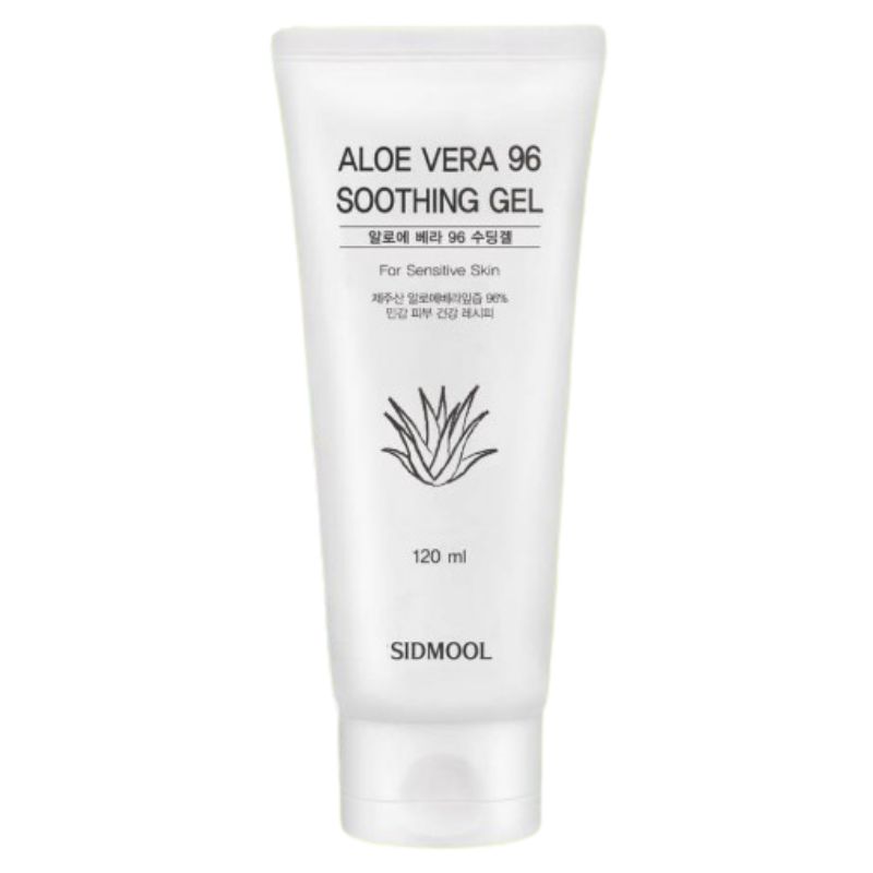 SIDMOOL Aloe Vera 96 Soothing Gel 120ml Jeju Aloe Vera Leaf Juice 96% Lightweight Hydrating Gel for Sensitive-Feeling Skin