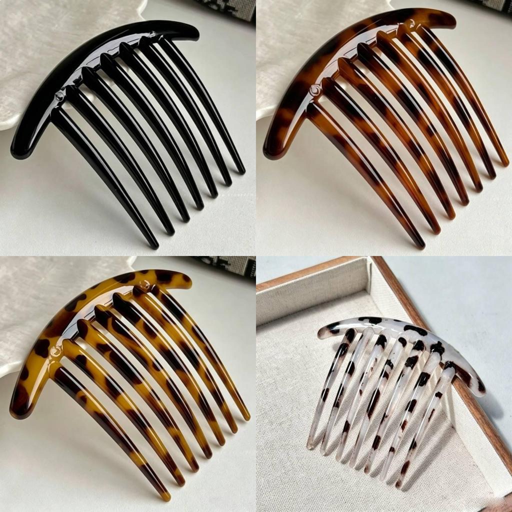 Plastic Ushaped Hairpin With Seven Tines For Lazy Bun Styling Women