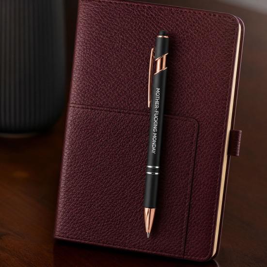 7 Stück Lustige Stimmungsstifte Bürohumor Kugelschreiber mit Stylus Inspirierend Arbeit Stress