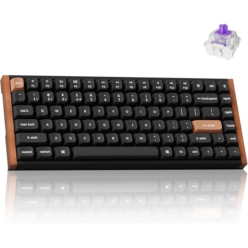 

[]Keychron K2 HE rapid trigger wireless Custom keyboard, Hall effect Gateron double rail magnetic switch, 2.4GHz/Bluetooth wireless compatible, QMK