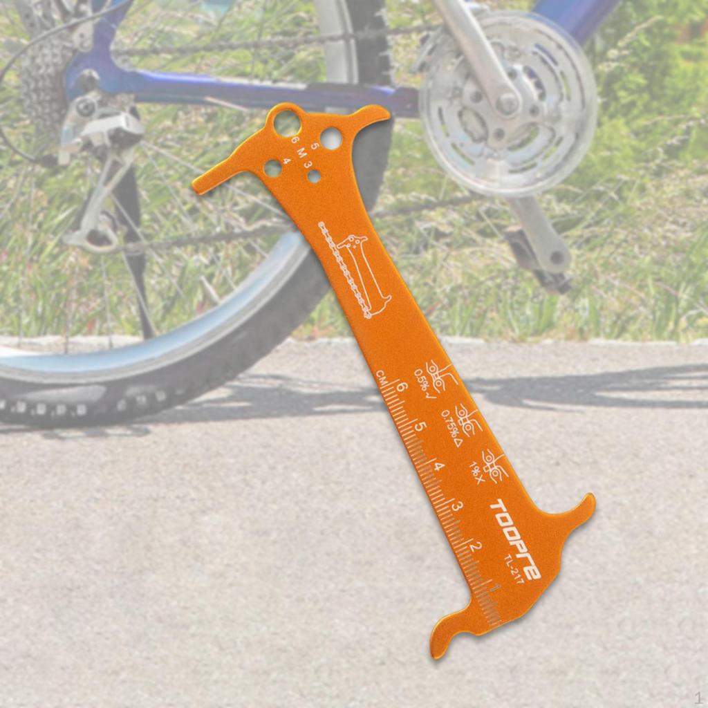 Bicycle Chain Checker 3 In 1 Wear Indicator Measuring Tool Ruler Professional