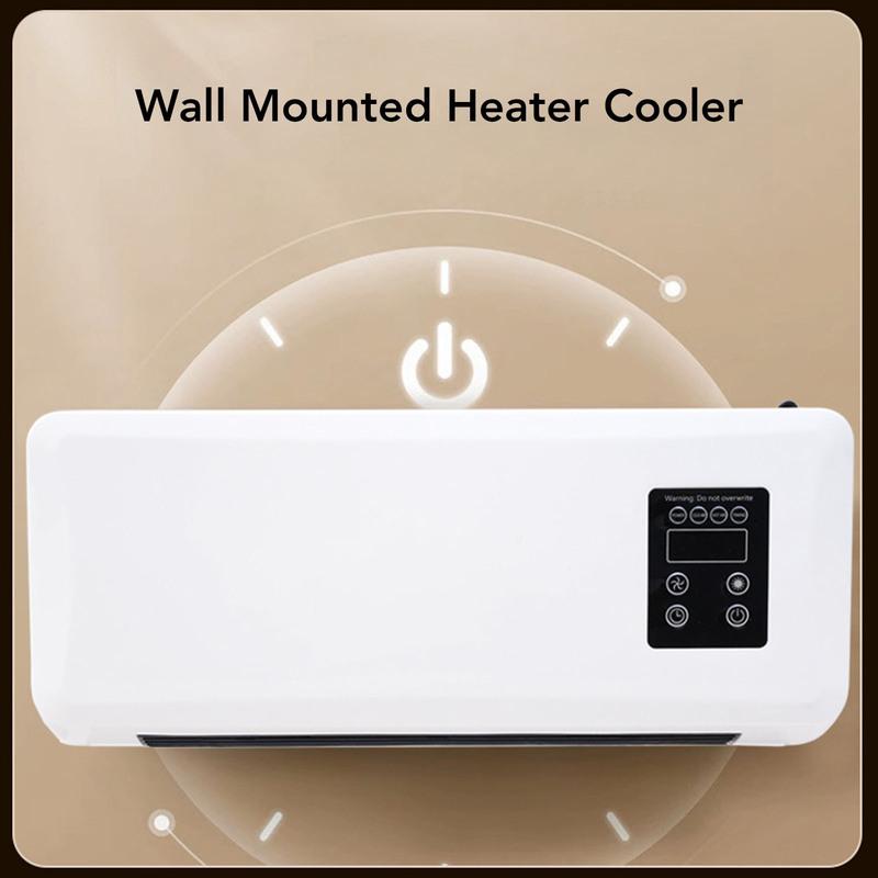 Wall Heater Cooler Efficient Space Saving Versatile Low Noise Wall Mounted Air Conditioner Easy To Operate for Home Bedroom