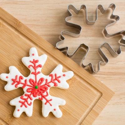Stainless Steel Cake Cookie Bakeware Christmas Snows Shape CDN
