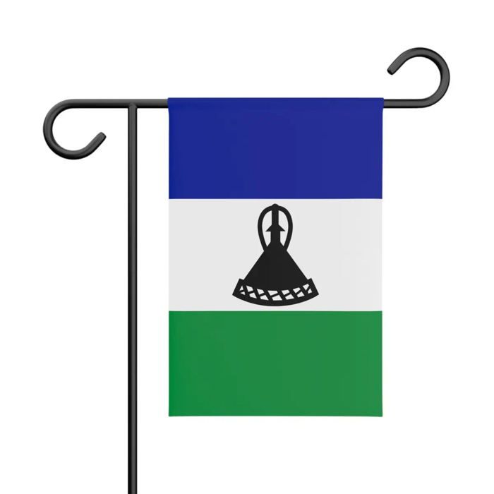Drapeau - Lesotho - 32 X 47.5 Cm - Polyester - Impression Recto/verso - Multicolore