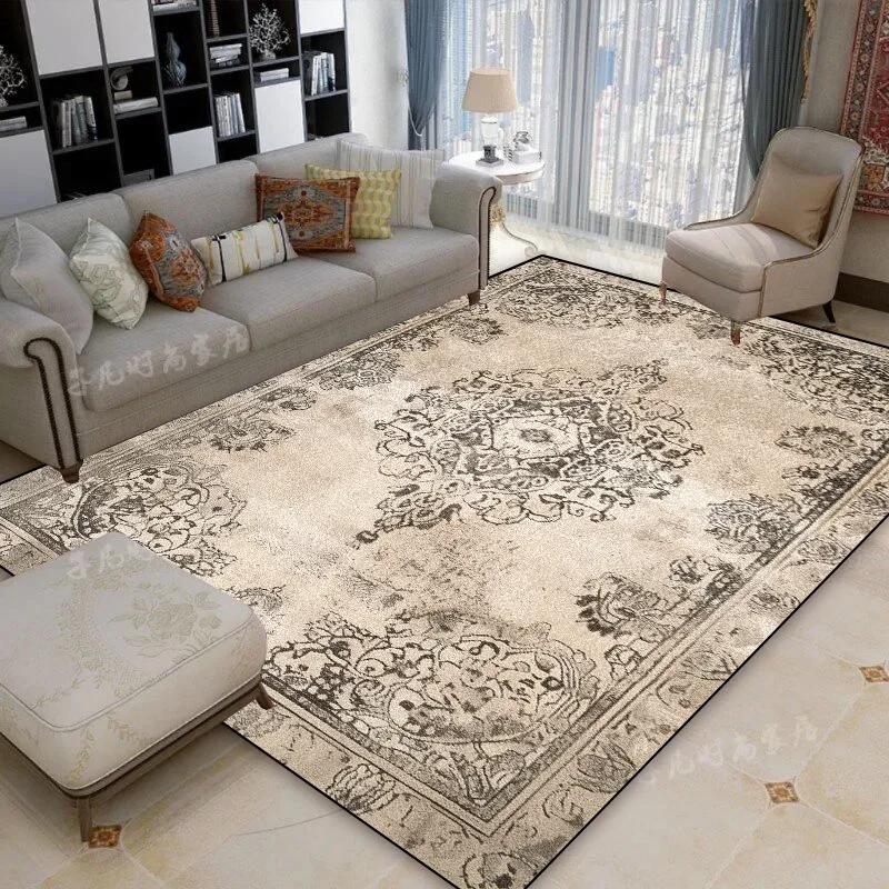 Persian Luxury Tradition Living Room Carpets Fancy Home Decoration Large Area Soft Rugs Washable Non-slip Lounge Room Door Mats
