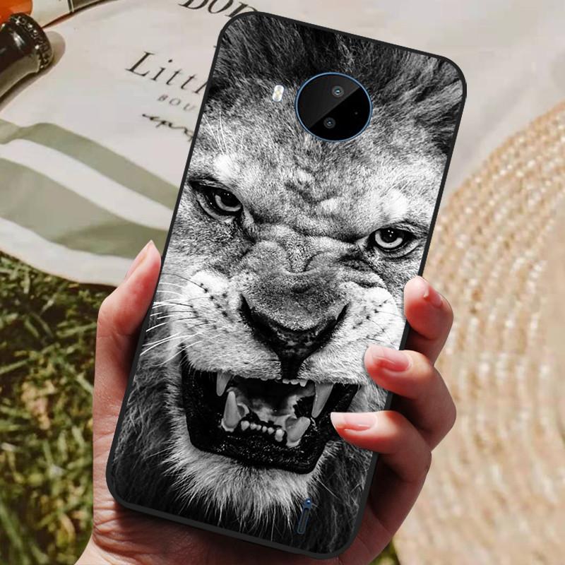 For Nokia C20 Case Soft TPU Silicone Cartoon Back Cover for Nokia C20 Plus Phone Cases TPU Black Bumper for NokiaC20 C 20 Plus