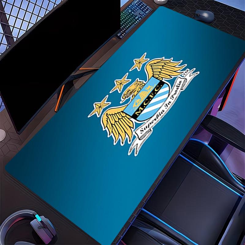 Manchester City FC Print Mouse Pad, for Keyboard Pad Laptop PC Mat for Office Home Use, Desk Decor, Perfect Birthday Gift for Gamers