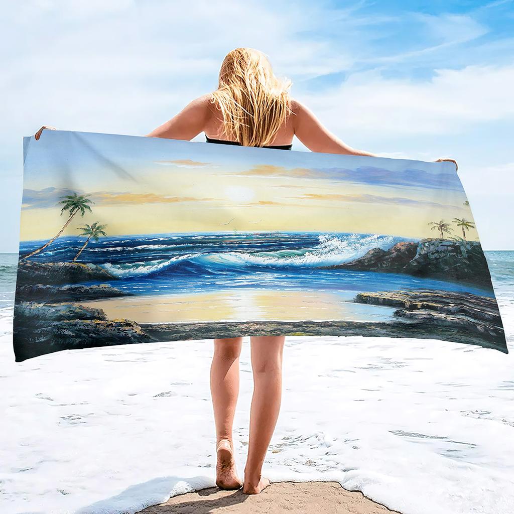 Oversized Ocean Beach Towel,Lightweight Microfiber Clearance Blanket,Quick Dry Sand Free Towel,Pool Swimming Bath Travel Towels