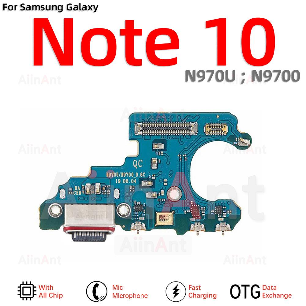 Aiinant USB Port Charger Board Dock Charging Flex Cable For Samsung Galaxy Note 10 20 Ultra Plus Lite N986B N981B N976F N975F