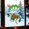Sticker Snowman Christmas Static Cling Window Sticker Static Adsorption Non-gummy Christmas Glass Window Sticker