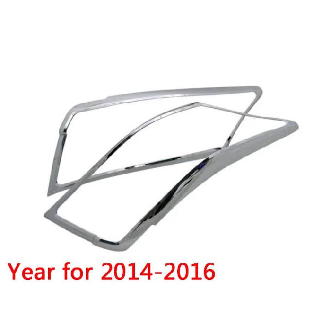 Car ABS Chrome Cover Trim Back Tail Rear Light Lamp Frame Hood Part For Toyota Vios/Yaris Sedan 2014 2015 2016 2017 2018 Year for 2014-2016