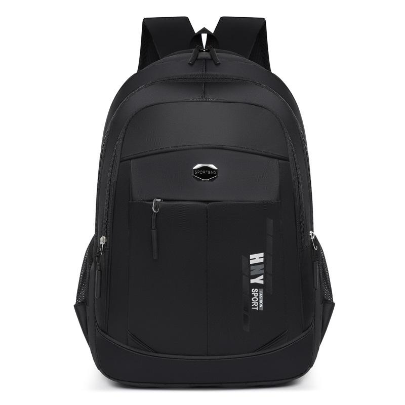 Schoolbag Backpack Men's New Large Capacity Travel Backpack Waterproof Business Lightweight Men's School Bag Junior High School Student 