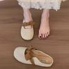 Soft-soled Bag Head Slippers Women's Lazy Shoes 2025 Summer New Popular Bow One-pedal Half-support Single Shoes