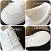Leather Little White Shoes Inner Height Increase Women's Small Men 2025 Summer New Thick-soled Lightweight Versatile Shoes Board Shoes Women's Shoes