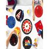 Birthday Party Disposable Tableware Set - Spider Web Theme Paper Plates Napkins Cups Tablecloth for Celebrations