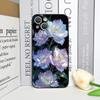Luxurious White Peony Flower Pattern Phone Case for IPhone 17 16 12 11 14 Plus 13 14 15 Pro Max 12 13 Mini X XSMAX XR Soft Cover
