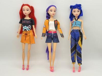 New Model Girls' Gift Toy Princess Figurine Doll with Long Hair, Interchangeable Clothes, and Articulated Joints