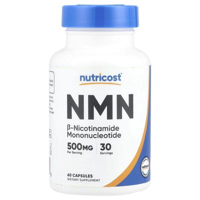 NMN, 500 Mg, 60 Capsules (250 Mg Per Capsule)