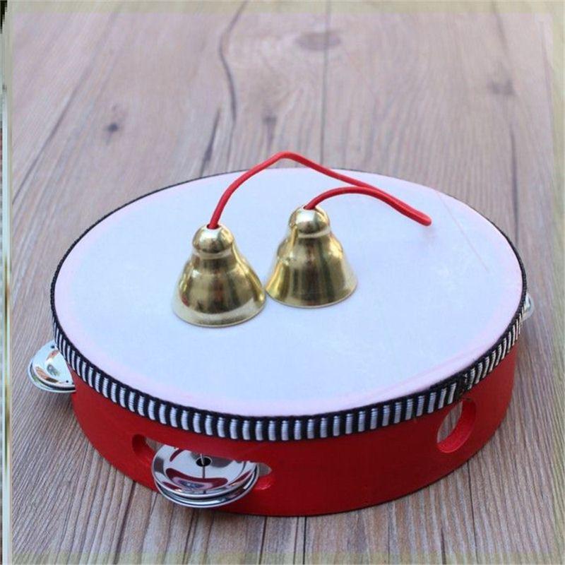 Little Guli Red Performance Tambourine for Drummers and Shaker Players - Available in Small and Large Sizes