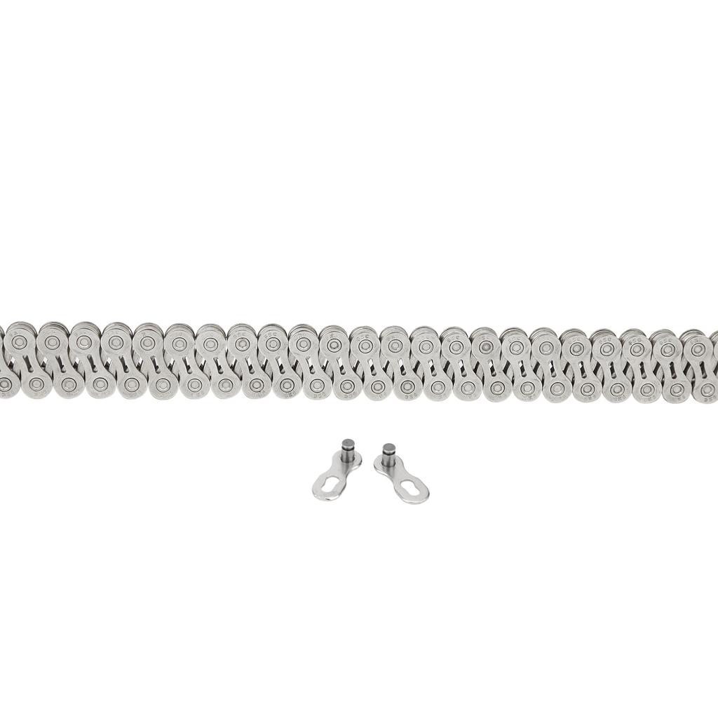 FX9 116 Links Mountain Bike High Strength Chains Bicycle 9 Speed Hollow Derailleur ChainSilver