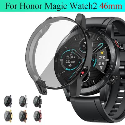 Luxury Soft Smart Watch Accessories TPU Watch Case 360 Full Cover Plating Screen Protector