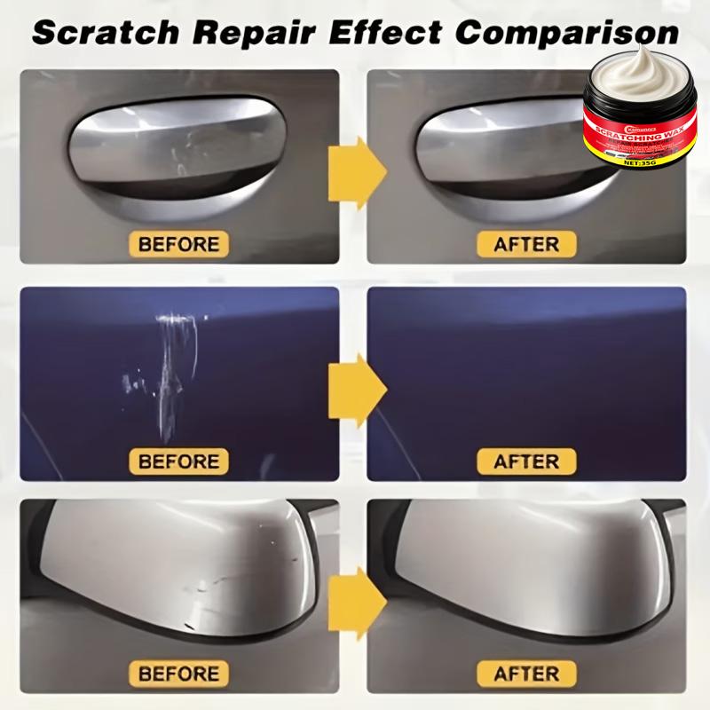Car Repair Polishing Wax, Upgraded Car Paint Scratch Kit - Car Paint Renovation, Polishing and Brightening, Restores Gloss, Does