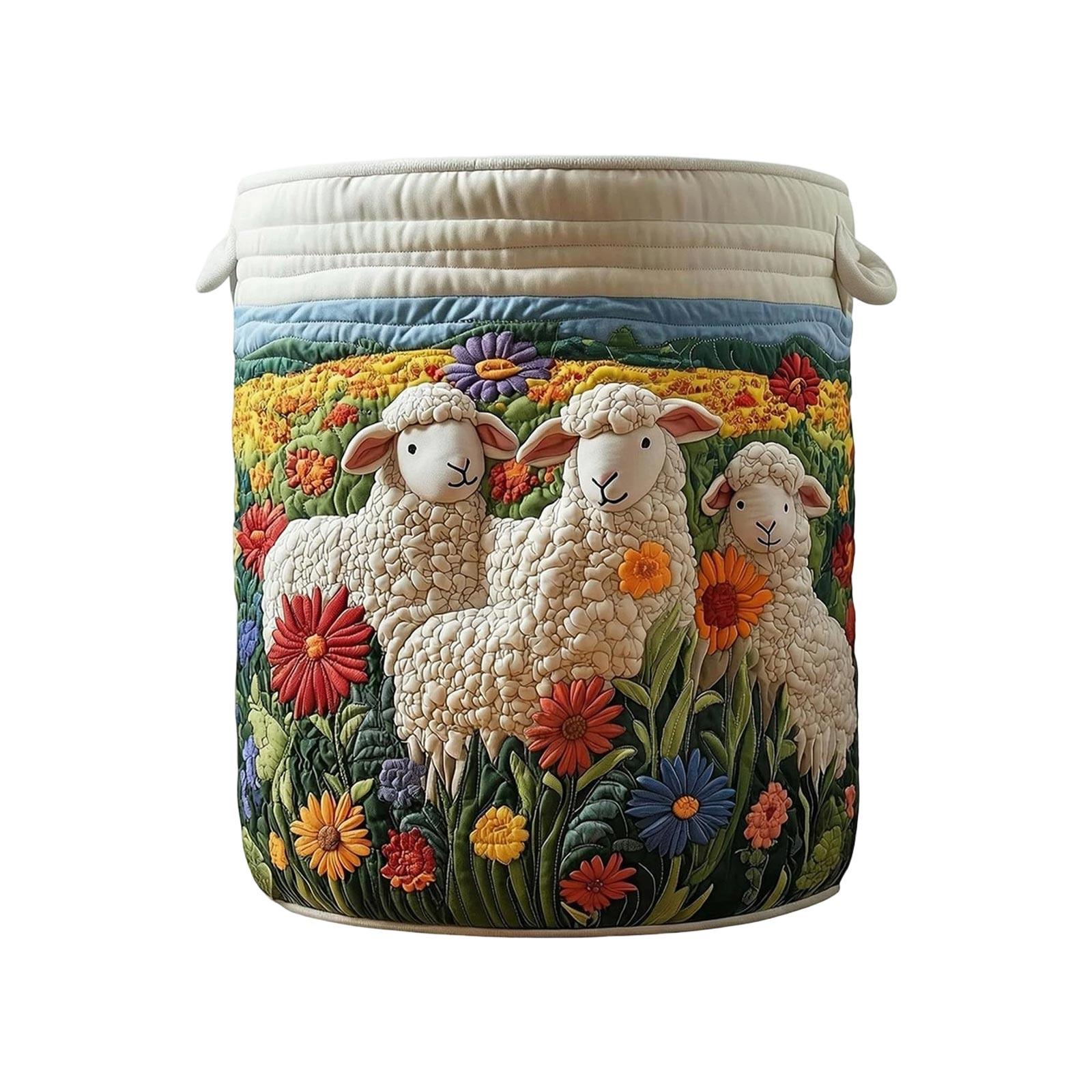 

Стеганая корзина для хранения белья, подходит для хранения грязной одежды. One Size