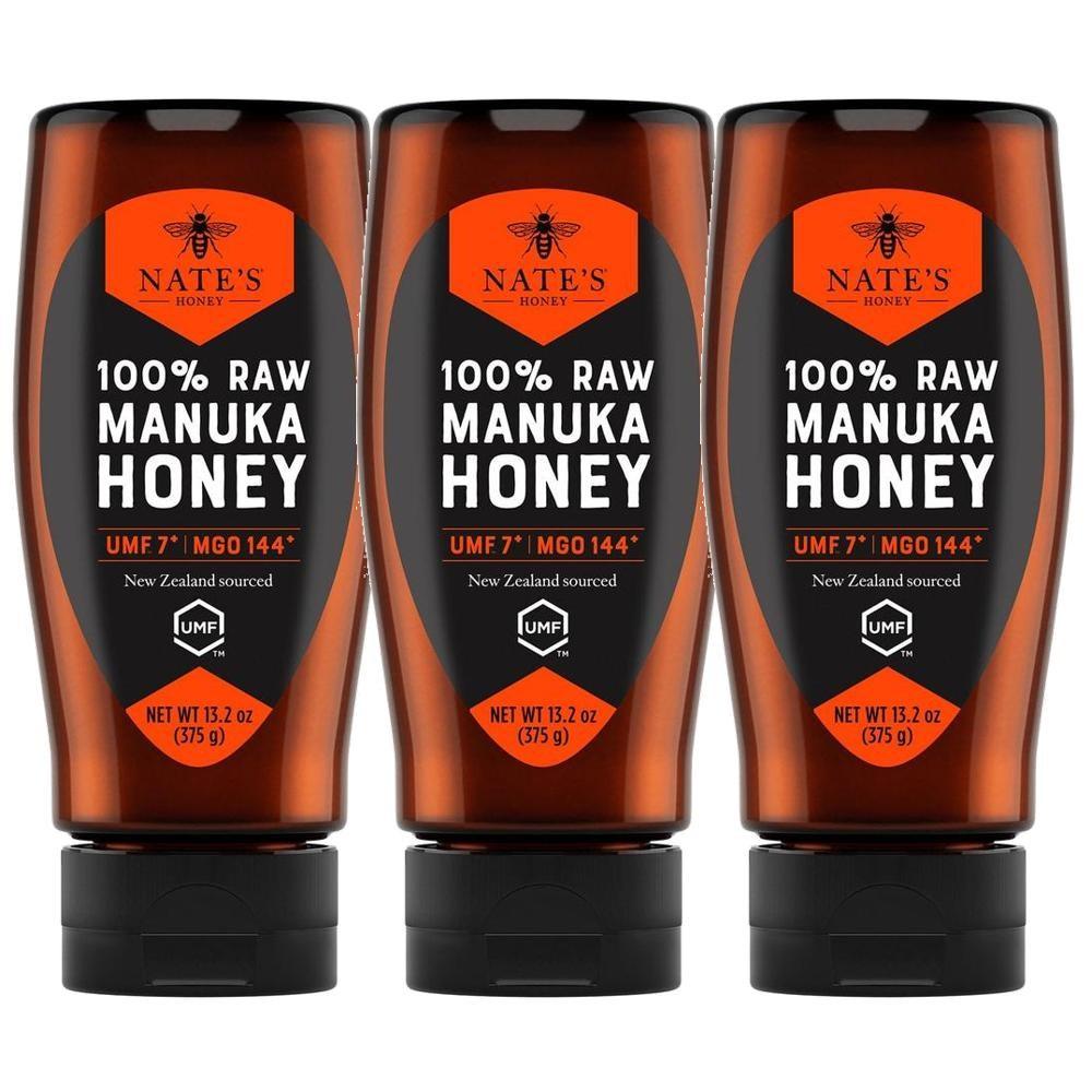 Nates Honey New Zealand Manuka Honey 375g 3 Pcs
