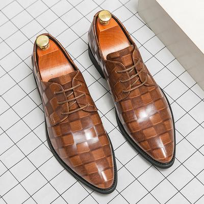 Fashion High End Brand Men's Genuine Leather Shoes Banquet Dress Shoes Men's Wedding Shoes Office Suit Shoes Pointed Casual Shoes