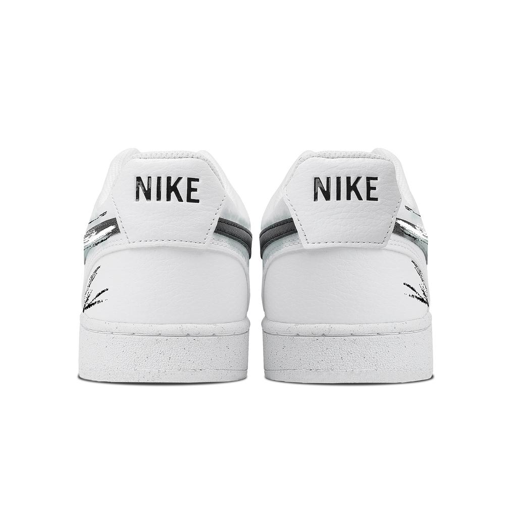 Nike Court Vision 1 Skateboard Shoes Men's Low Top White/Black/Green DH2987-101(Team773--)