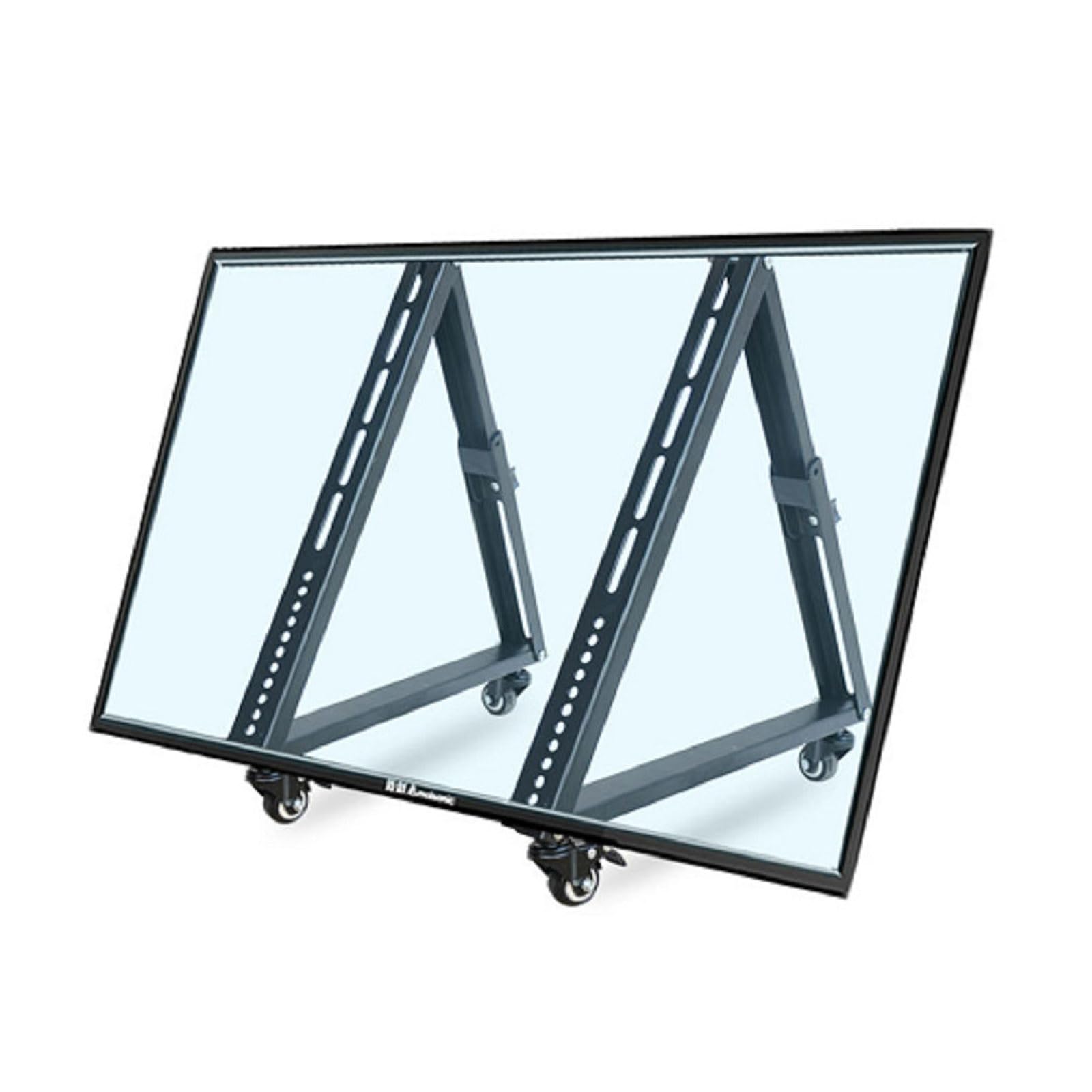 

BESSTER TV stand with compatible with inch LED LCD triangular TV stand low with TV mobile TV adjustable load capacity stage exhibition large