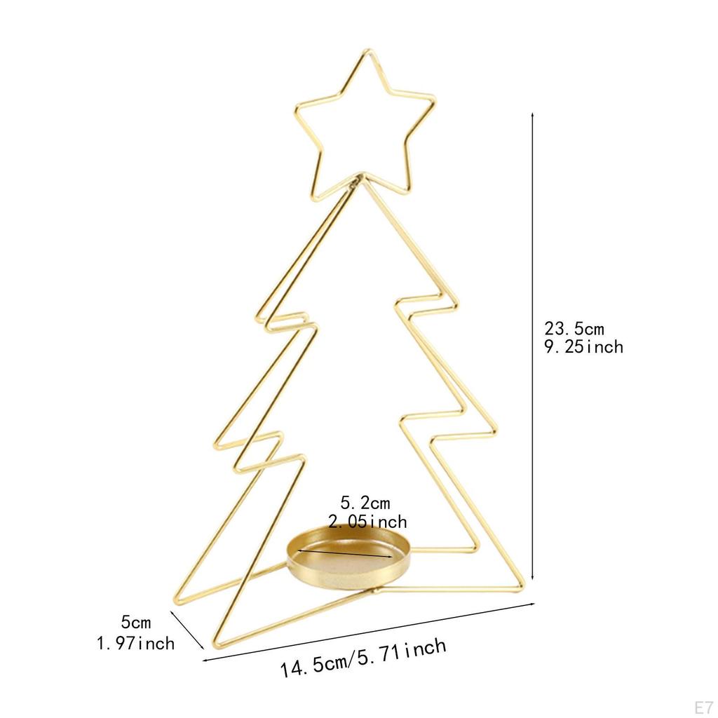 Hohl Metall Kerzenhalter Stehen Dekorative Leuchter Tabletop Ornament für Hochzeit