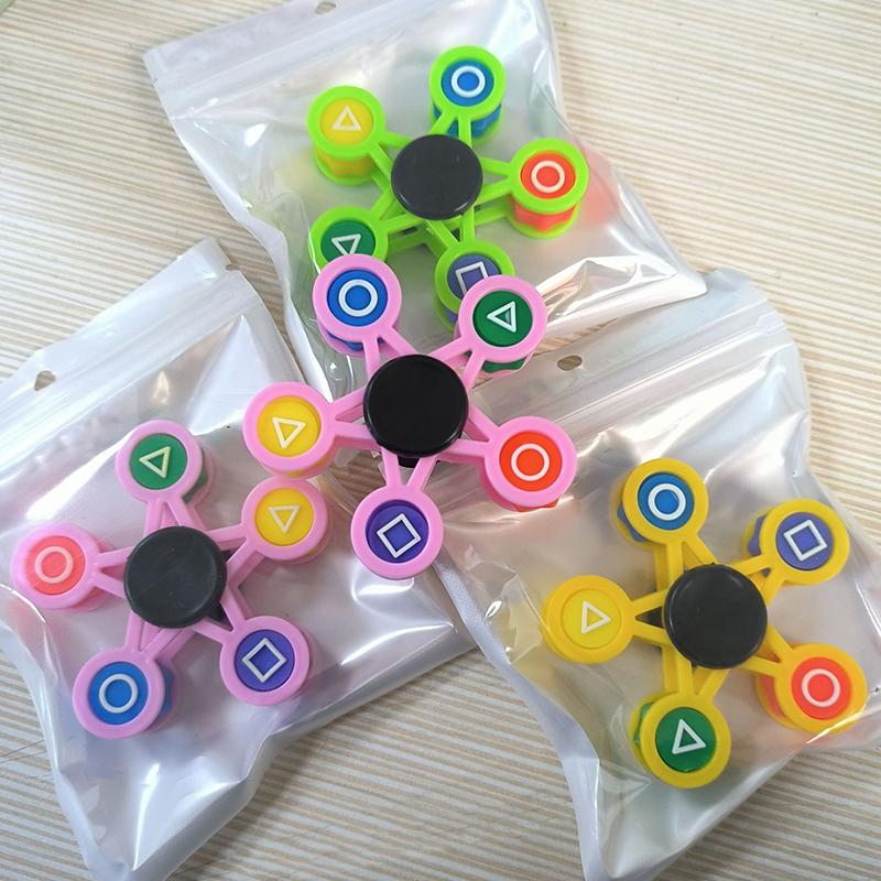 Kratzsteinspiel Abnehmbarer DIY Hand Spinner Fingerspitzenkreisel Spielzeug Anti-Angst Lindert Stress Spielzeug