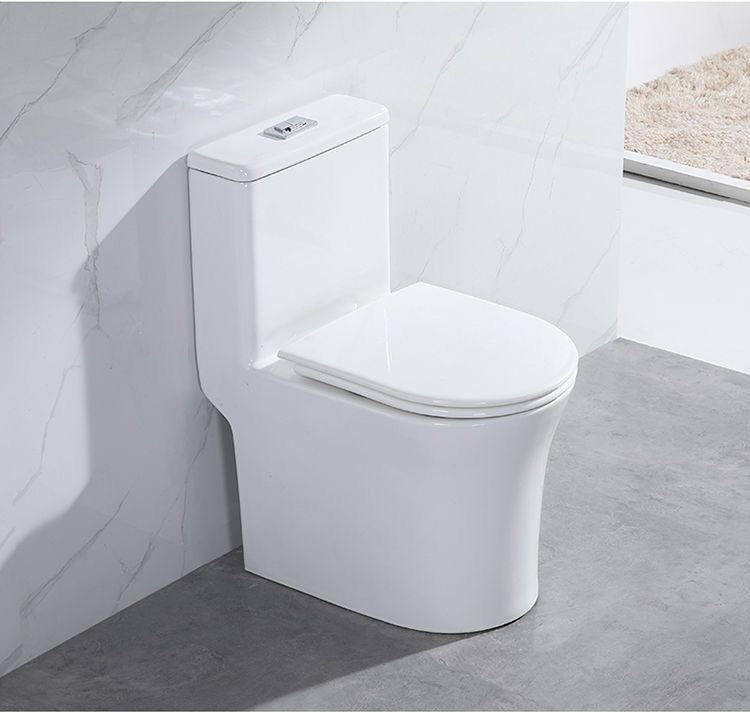 Compact Silent Siphon Ceramic Toilet for Apartments and Hotels