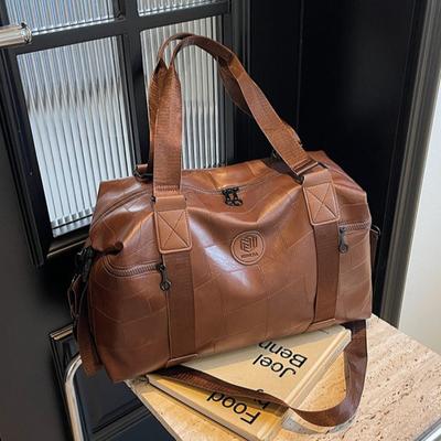 Business Travel Bag Fashion PU Women's Hand Luggage Bag Dry and Wet Separation Simple Yoga Fitness Bag