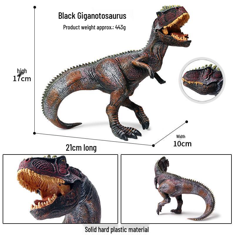 Children's Jurassic Dinosaur Toys: Gigantosaurus & Tyrannosaurus Rex Models
