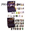 Halloween Advent Calendar with 24 Horror Figures, Mini Cute Ghost Themed Party Favors Decorations, Spooky Countdown Gift Box for Kids And Collectors