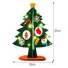 1SET Children DIY Felt Christmas Tree Toys Handmade Xmas Tree Crafts Material Desktop Decoration Navidad New Year Gifts for Kids