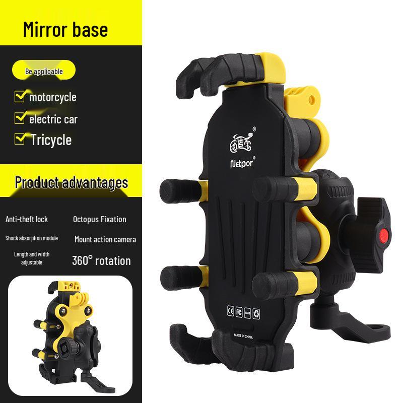 Shockproof Anti-Shake Motorcycle Phone Mount for Navigation