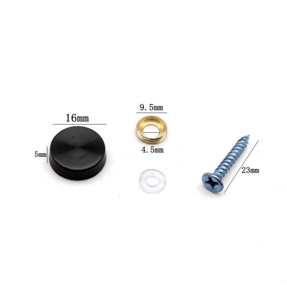 20Pcs Stainless Steel Screw Covers Caps Mirror Decorative Screws Caps Sign Shop Facilities