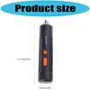 Electric Screwdriver Kit Featuring Various Screwdriver Bits Crosses Flat Head Type Ergonomic Handle Comfort Grip High Capacity Battery