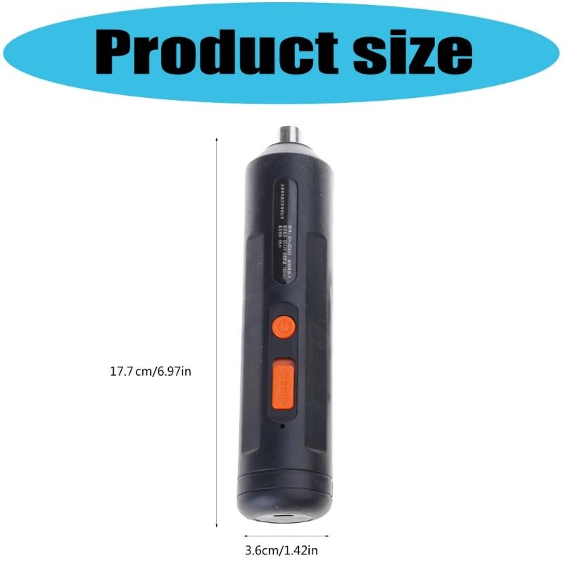 Electric Screwdriver Kit Featuring Various Screwdriver Bits Crosses Flat Head Type Ergonomic Handle Comfort Grip High Capacity Battery