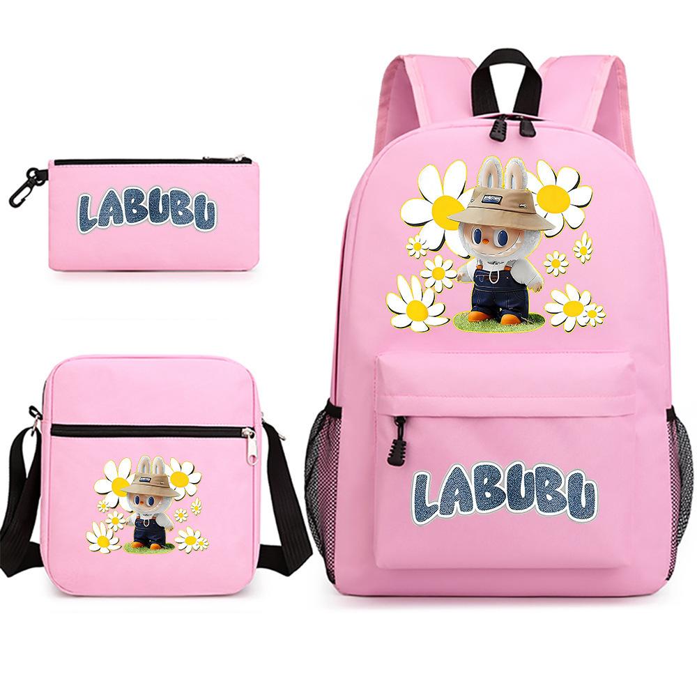 Schultasche 2025 bedruckt Schüler Trend Rucksack Schulter Mäppchen 3-teiliges Set