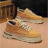 Men's Trendy Brand Versatile Casual Workwear Shoes Sports Low Top Leather Surface Waterproof Anti Slip Wear-resistant Martin