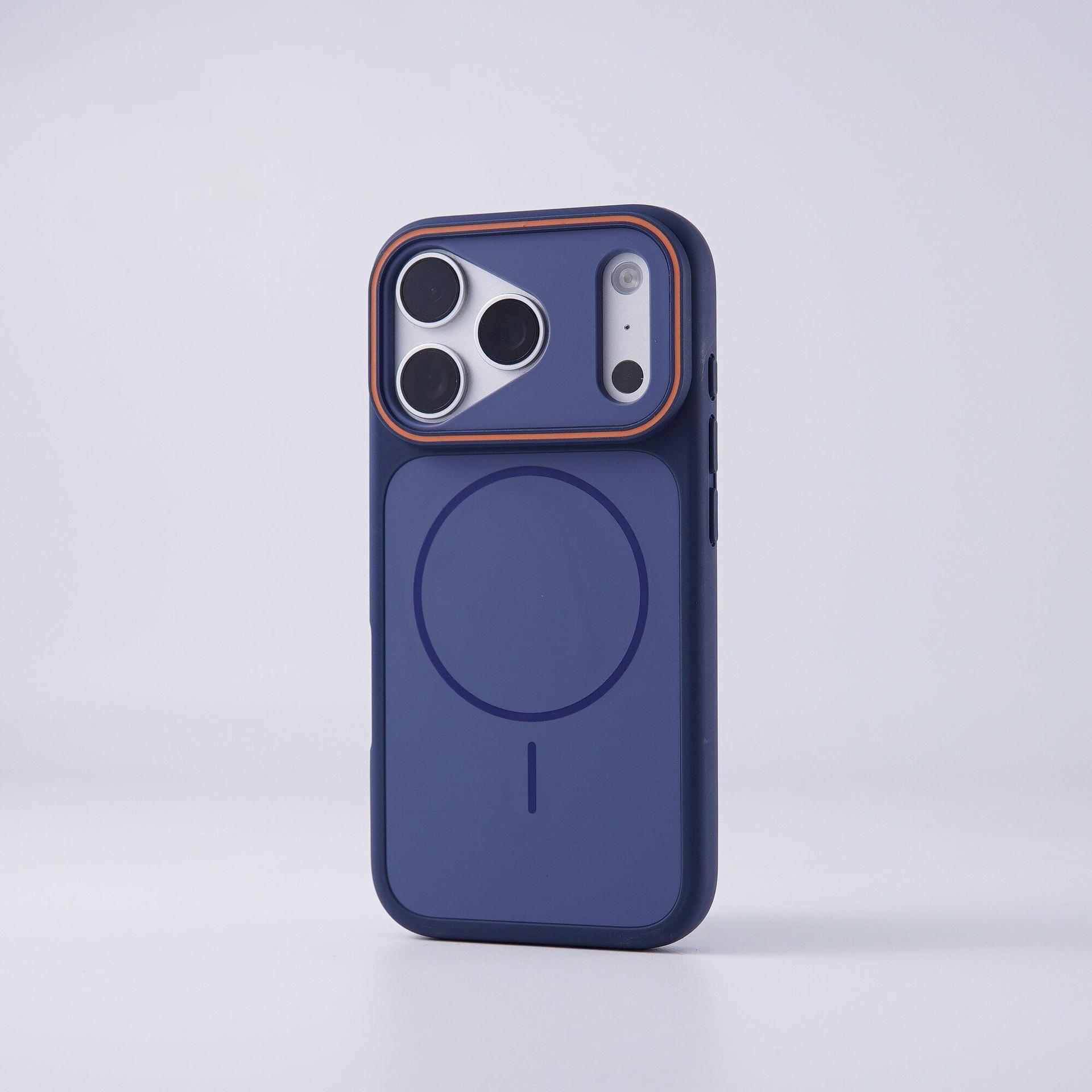 

Phantom Skin Magnetic iPhone 17 Pro Max Case with Full Coverage Drop Protection 16 Pro синий