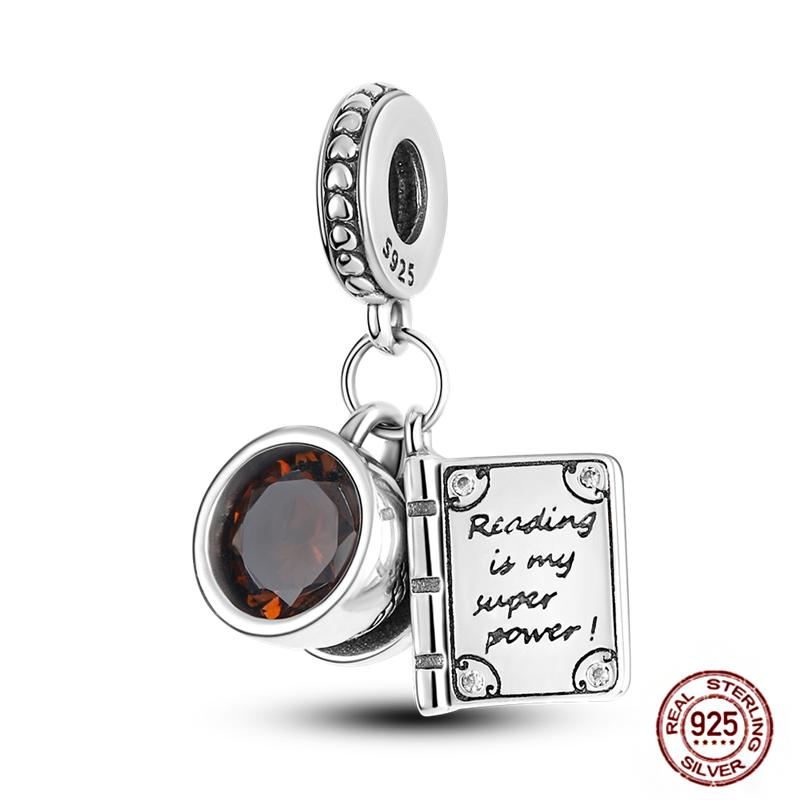 Charms Plata De Ley 925 copper Original Devil's Eye Perfume Bottle Bow Silicone Spacer Beads Women Bracelet DIY Zircon Pendants