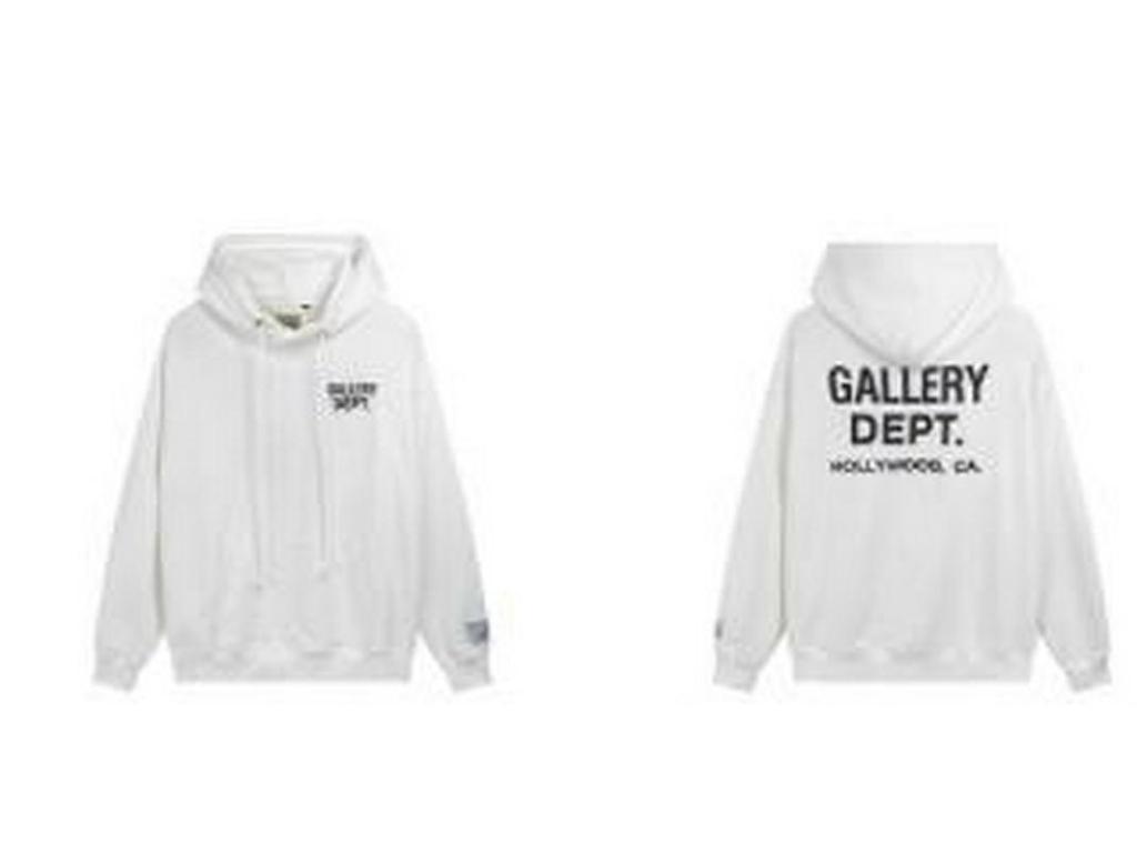 GALLERY DEPT TIDE Unisex Modny Klasyczny Bawełniany Bluza z Kapturem Frotte