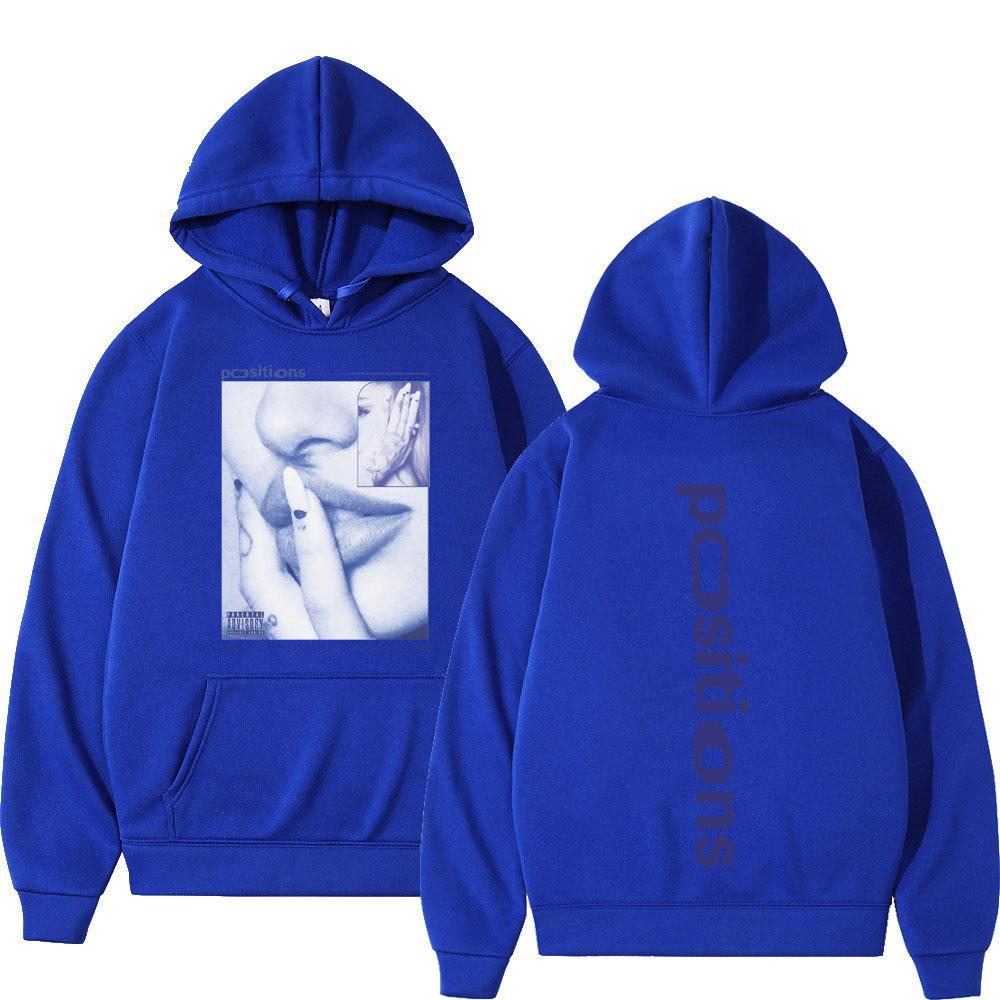 Ariana Grande Positions Album Retro Graphichoodie Men Women Aesthetic Trendy Pullover Long-sleeved Oversized Casual Sweatshirt