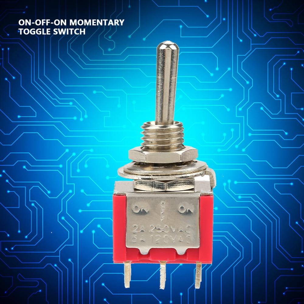 10Pcs MTS-203 Miniature Toggle Switch 6mm ON-OFF-ON Latching Type Toggle Switch Electrical Projects