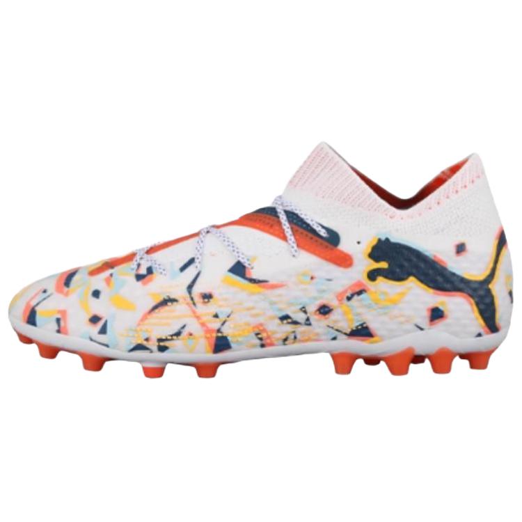 New PUMA FUTURE 7 Soccer Shoes Men's White Orange Blue 108014-01